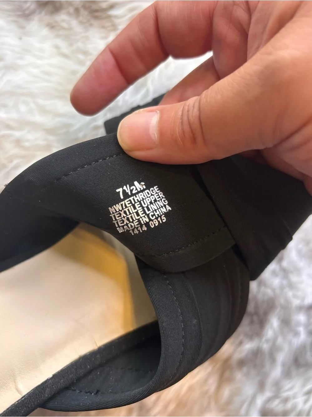 Nine West Black Crisscross Platform Mule Sandals